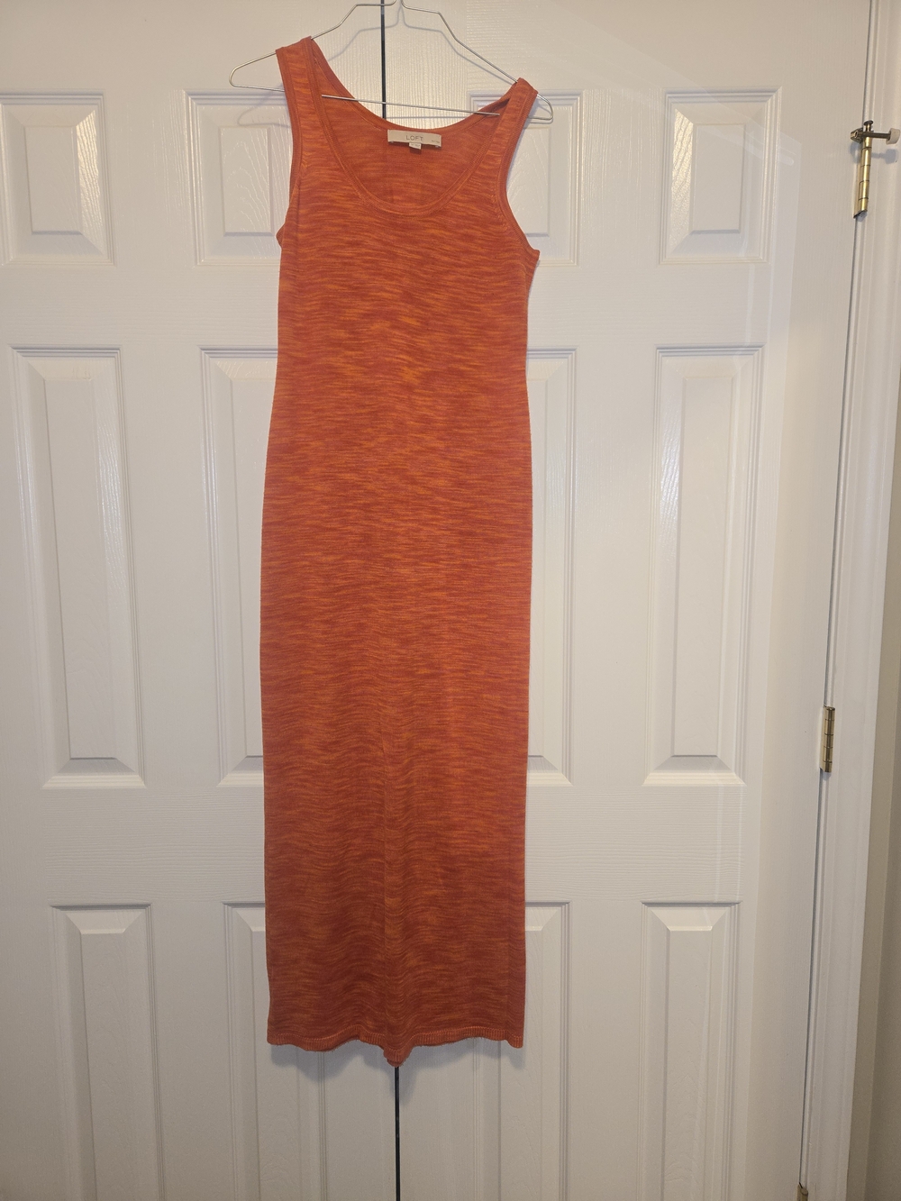 LOFT Orange Tank Maxi Dress